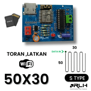 2K Wi-Fi Controller – 50×30 S-Type Pixel LED Display with 4GB SD Card