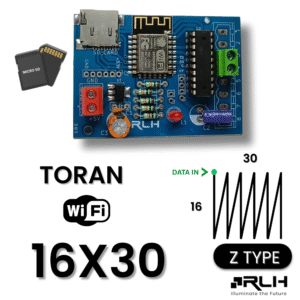 2K Wi-Fi Controller – 16×30 Z-Type Pixel LED with 4GB SD Card