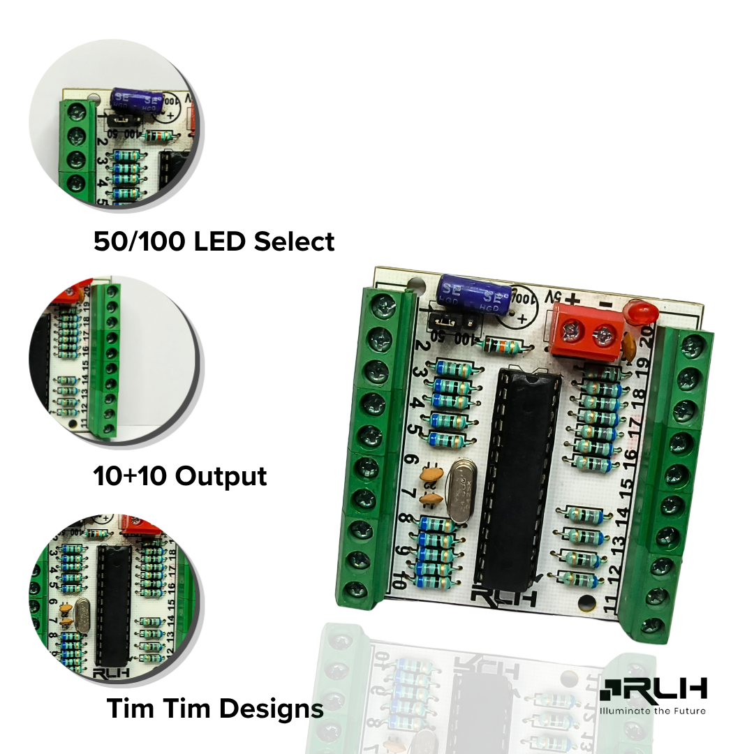 20 Port Parallel Tim Tim Pixel LED Controller – 50/100 LED Per Port | 5V DC - Image 3