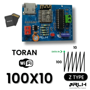 2K Wi-Fi Controller – 100×10 Z-Type Pixel LED with 4GB SD Card