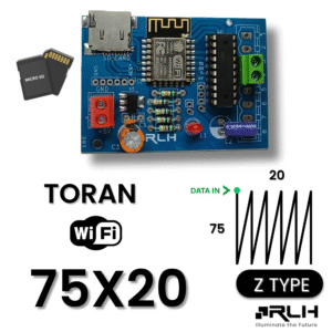 2K Wi-Fi Controller – 75×20 Z-Type Pixel LED with 4GB SD Card