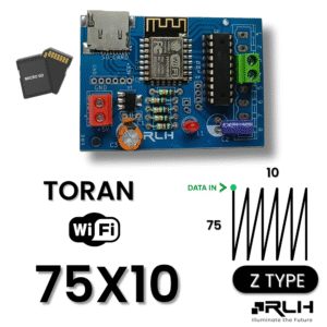 2K Wi-Fi Controller – 75×10 Z-Type Pixel LED with 4GB SD Card