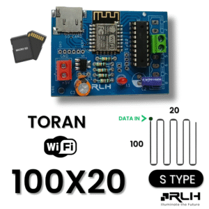 2K Wi-Fi Controller – 100×20 S-Type Pixel LED with 4GB SD Card