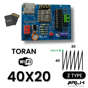 2K Wi-Fi Controller – 40×20 Z-Type Pixel LED with 4GB SD Card