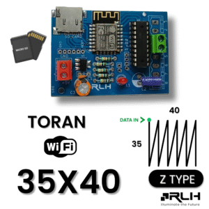 2K Wi-Fi Controller – 35×40 S-Type Pixel LED with 4GB SD Card