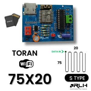 2K Wi-Fi Controller – 75×20 S-Type Pixel LED with 4GB SD Card