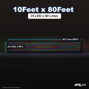 RGB Pixel LED Toran - 10 x 80 Feet