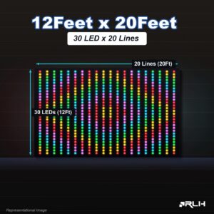 RGB Pixel LED Toran - 12 x 20 Feet