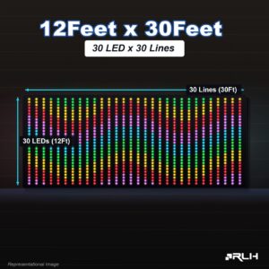 RGB Pixel LED Toran - 12 x 30 Feet