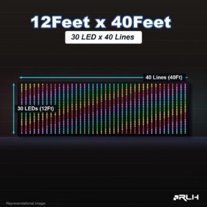 RGB Pixel LED Toran - 12 x 40 Feet