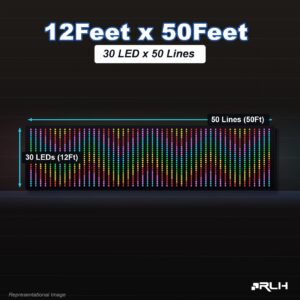 RGB Pixel LED Toran - 12 x 50 Feet