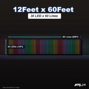RGB Pixel LED Toran - 12 x 60 Feet