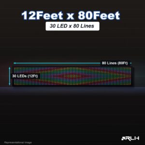 RGB Pixel LED Toran - 12 x 80 Feet