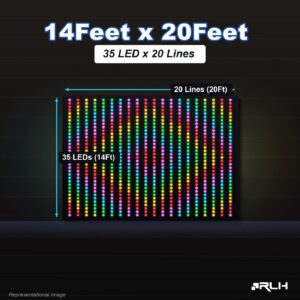 RGB Pixel LED Toran - 14 x 20 Feet
