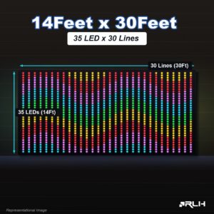 RGB Pixel LED Toran - 14 x 30 Feet