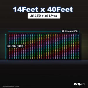 RGB Pixel LED Toran - 14 x 40 Feet