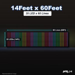 RGB Pixel LED Toran - 14 x 60 Feet