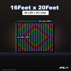 RGB Pixel LED Toran - 16 x 20 Feet