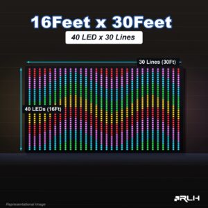 RGB Pixel LED Toran - 16 x 30 Feet