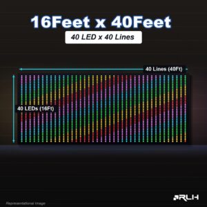 RGB Pixel LED Toran - 16 x 40 Feet