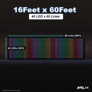 RGB Pixel LED Toran - 16 x 60 Feet