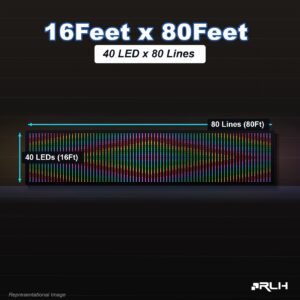 RGB Pixel LED Toran - 16 x 80 Feet