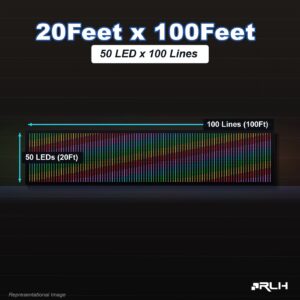 RGB Pixel LED Toran - 20 x 100 Feet