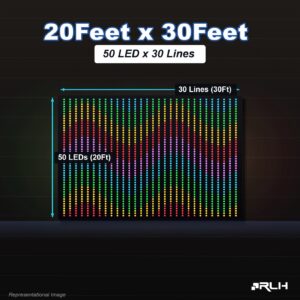 RGB Pixel LED Toran - 20 x 30 Feet