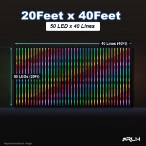 RGB Pixel LED Toran - 20 x 40 Feet