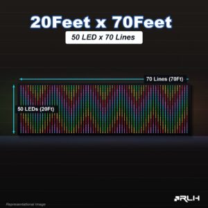 RGB Pixel LED Toran - 20 x 70 Feet