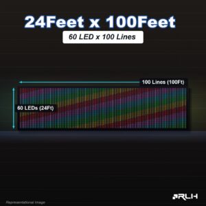 RGB Pixel LED Toran - 24 x 100 Feet