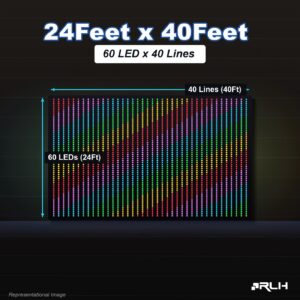 RGB Pixel LED Toran - 24 x 40 Feet
