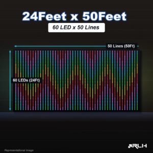 RGB Pixel LED Toran - 24 x 50 Feet