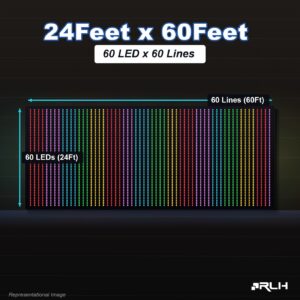 RGB Pixel LED Toran - 24 x 60 Feet