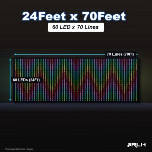 RGB Pixel LED Toran - 24 x 70 Feet