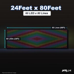 RGB Pixel LED Toran - 24 x 80 Feet