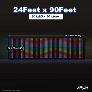 RGB Pixel LED Toran - 24 x 90 Feet