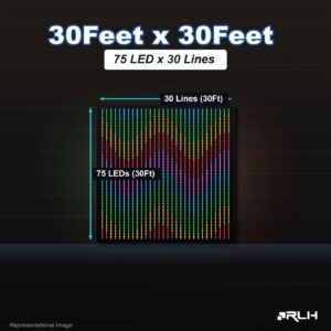 RGB Pixel LED Toran - 30 x 30 Feet