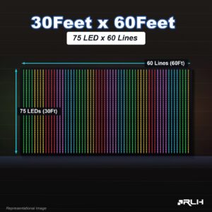 RGB Pixel LED Toran - 30 x 60 Feet