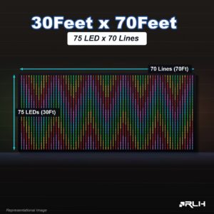 RGB Pixel LED Toran - 30 x 70 Feet