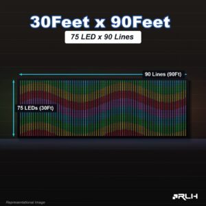 RGB Pixel LED Toran - 30 x 90 Feet