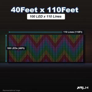 RGB Pixel LED Toran - 40 x 110 Feet