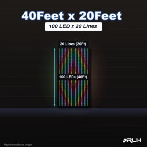 RGB Pixel LED Toran - 40 x 20 Feet