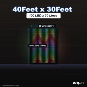 RGB Pixel LED Toran - 40 x 30 Feet