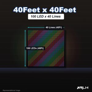RGB Pixel LED Toran - 40 x 40 Feet
