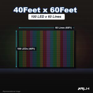 RGB Pixel LED Toran - 40 x 60 Feet