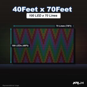 RGB Pixel LED Toran - 40 x 70 Feet
