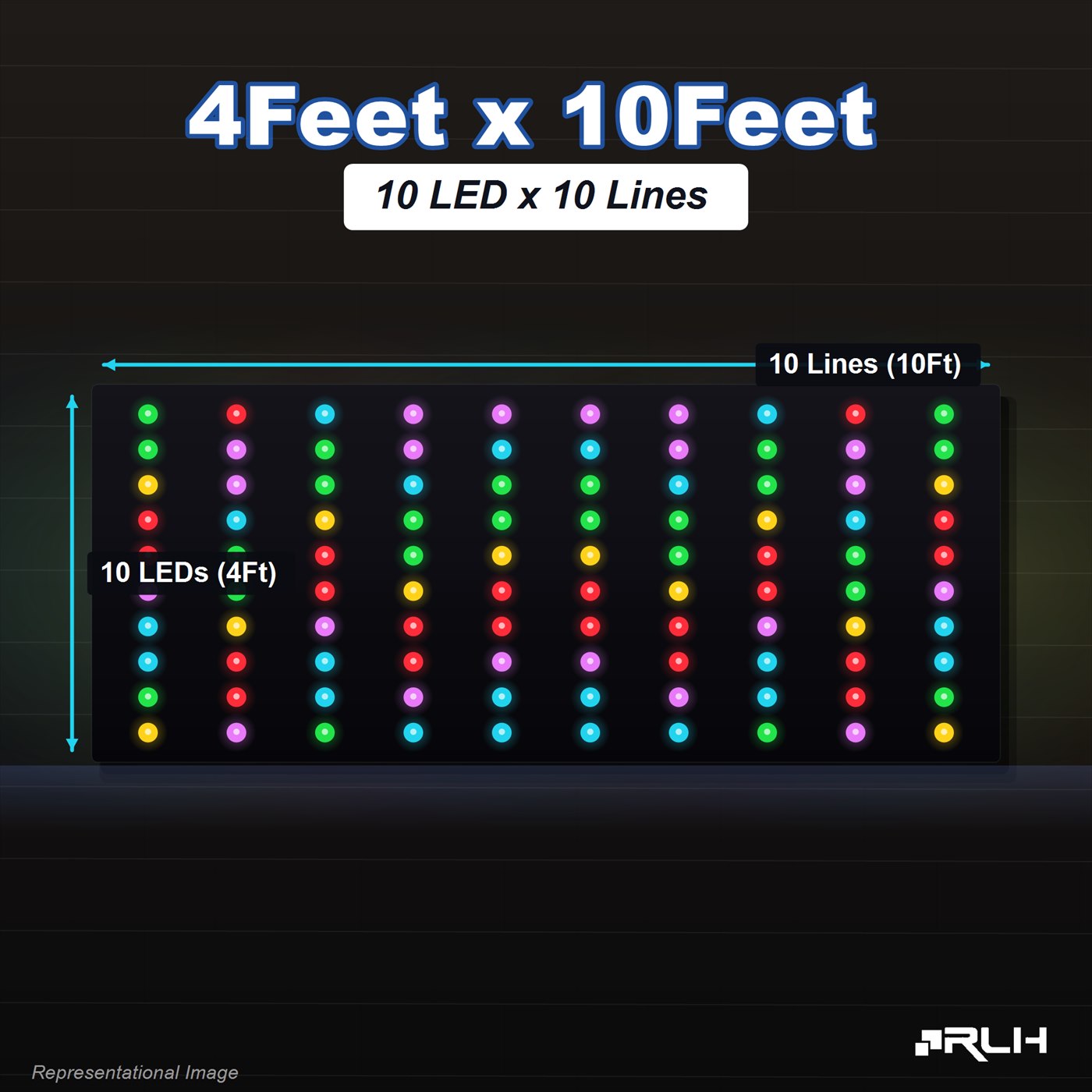 RGB Pixel LED Toran - 4 x 10 Feet - Image 3