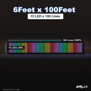 RGB Pixel LED Toran - 6 x 100 Feet