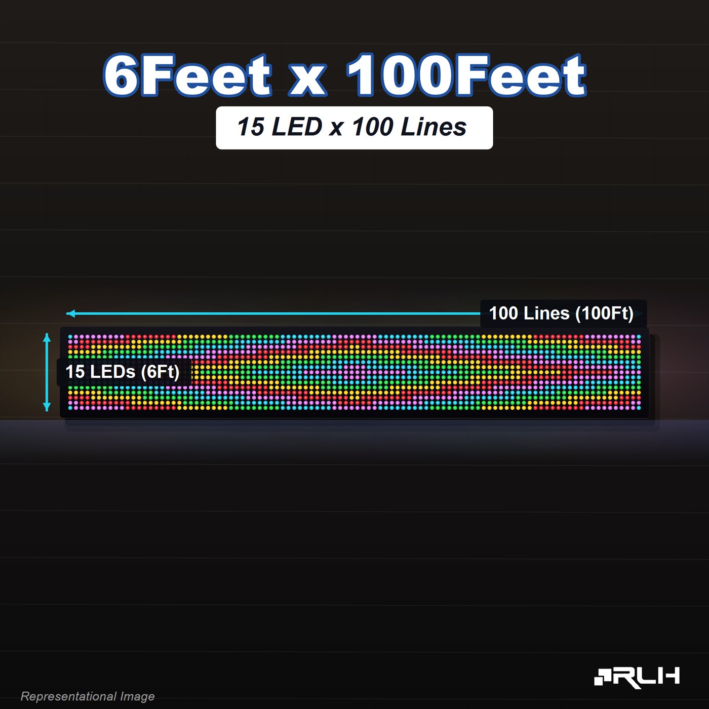RGB Pixel LED Toran - 6 x 100 Feet - Image 2